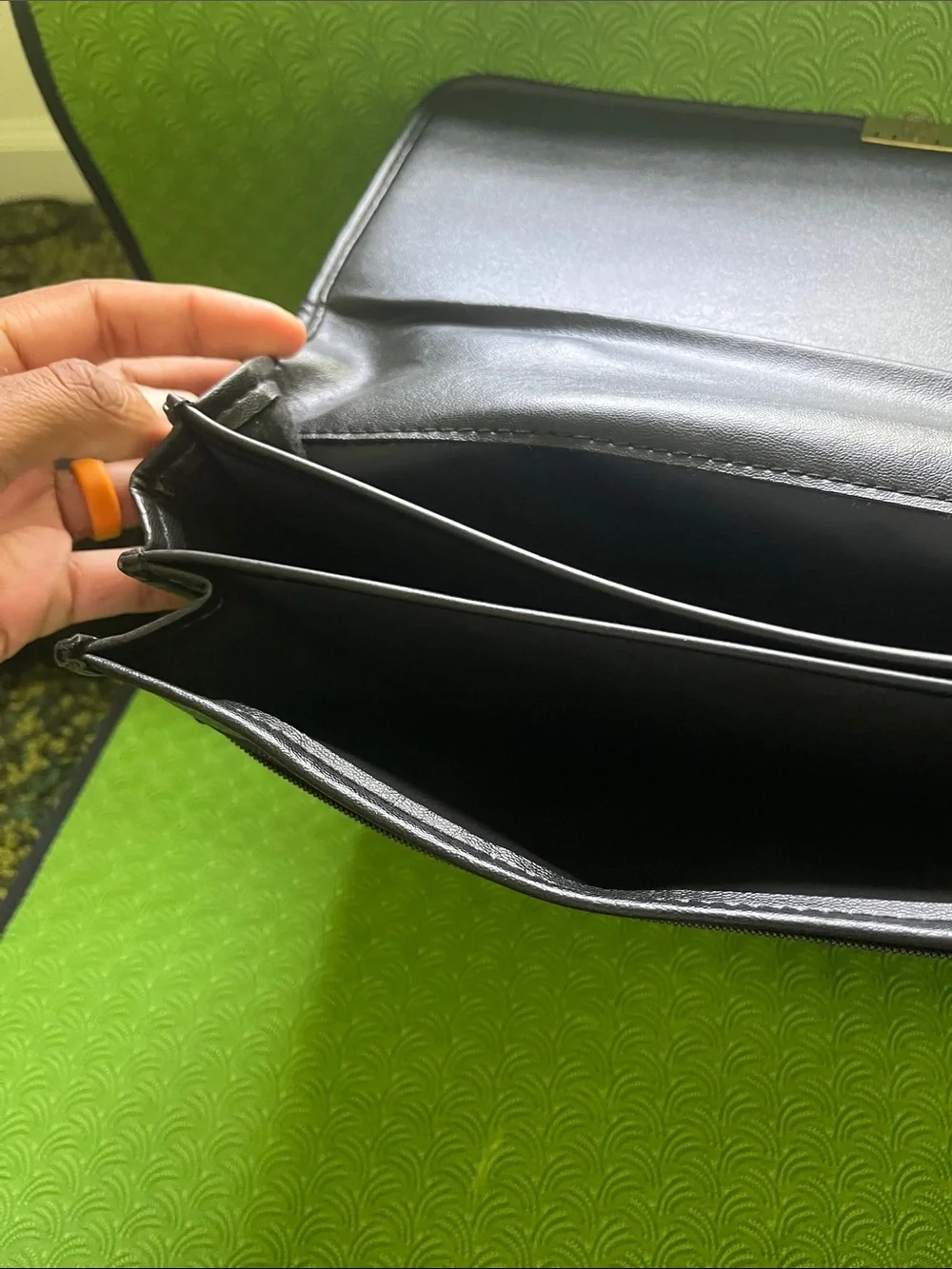 Classic Black Leather Briefcase Sudhaus vintage - Men Bags